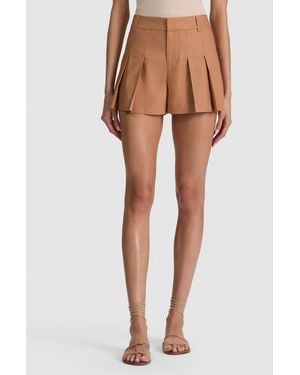 Alice + Olivia Blaire Pleated Short - Natural