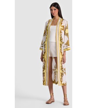 Alice + Olivia Lynn Printed Robe - Metallic