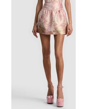 Alice + Olivia Ella Drop Waist Mini Skirt - Pink