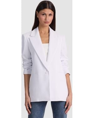 Alice + Olivia Denny Boyfriend Blazer - White