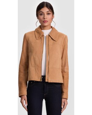 Alice + Olivia Logan Suede Coat - Blue