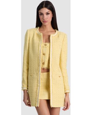 Alice + Olivia Kidman Long Jacket - Yellow