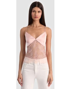 Alice + Olivia Julietta Lace Tank - Multicolor