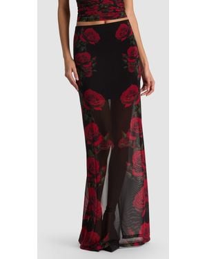 Alice + Olivia Agatha Maxi Skirt - Red