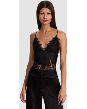 Alice + Olivia Top Slip - Black