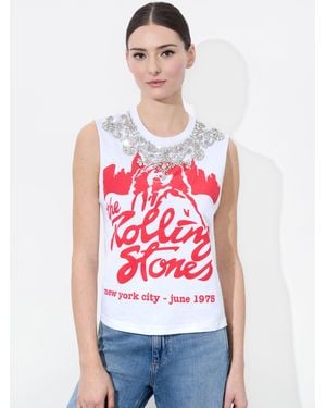 Alice + Olivia Micah Muscle Tank - Red