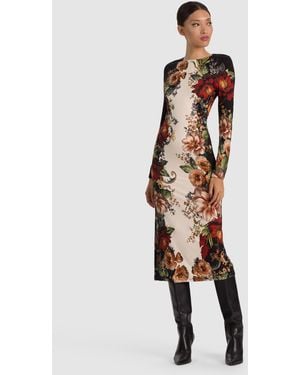 Alice + Olivia Delora Midi Dress - White