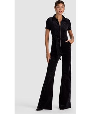 Alice + Olivia Gorgeous Wide Leg Jumpsuit - Blue