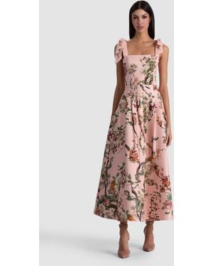 Alice + Olivia Hana Midi Dress - White