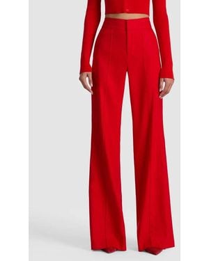 Alice + Olivia Dylan Wide Leg Pant - Red