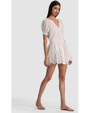 Alice + Olivia Thalia Tunic Dress - White