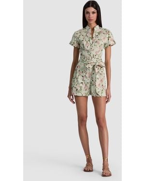 Alice + Olivia Lucy Romper - White