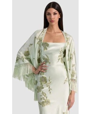 Alice + Olivia Marlene Shawl Scarf - Green