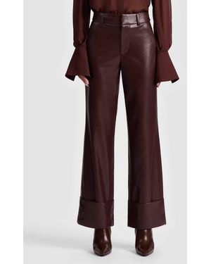 Alice + Olivia Alexander Vegan Ankle Pant - Purple