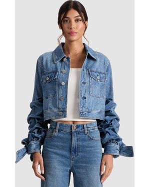Alice + Olivia Tiff Denim Jacket - Blue