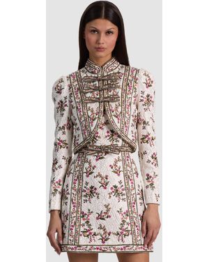Alice + Olivia Ilaria Embroidered Jacket - Multicolor