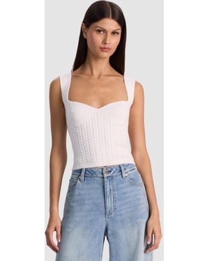 Alice + Olivia Adrianna Knit Corset - Blue