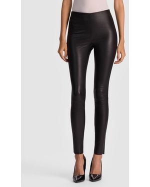 Alice + Olivia Lennox Leather Legging - Black
