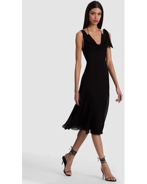 Alice + Olivia Abigail Bikini Midi Dress - Black