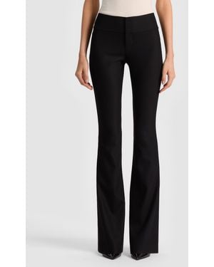 Alice + Olivia Olivia Wool Bootcut Pant - Black