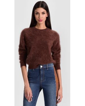 Alice + Olivia Carolee Cashmere Pullover - Red