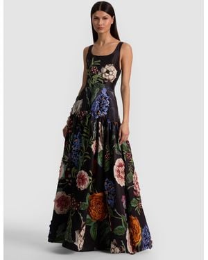 Alice + Olivia Maxine Embellished Gown - Blue