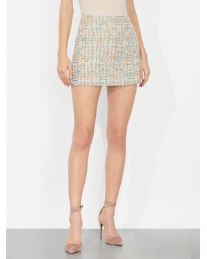 【Alice+Olivia】アリス&オリビア RILEY スエード ミニスカート Riley Suede Mini Skirt In Dark Lilac | Alice + Olivia