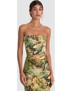 Alice + Olivia Ceresi Bandeau Top - Green
