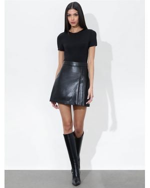Alice + Olivia Chara Vegan Mini Dress - White
