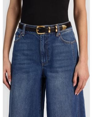 Alice + Olivia Hayden Buckle Belt - Blue