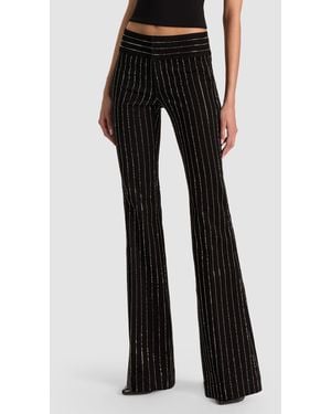 Alice + Olivia Hot Embellished Jean - Black
