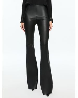 Alice + Olivia Rmp Leather Pant - Black