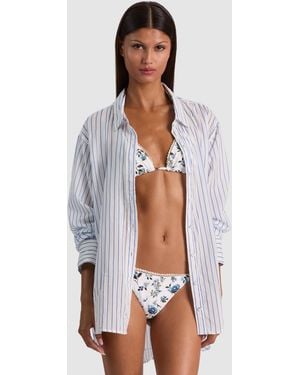 Alice + Olivia A+O X Coniglio Palm Beach Button Down - White