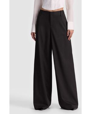 Alice + Olivia Stu Baggy Pant - Black