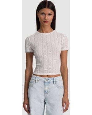 Alice + Olivia Tess Tee - White