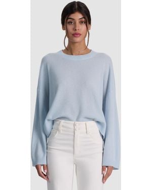 Alice + Olivia Margie Cashmere Pullover - Blue