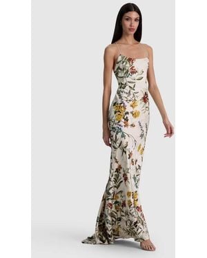 Alice + Olivia Montana Maxi Slip Dress - White