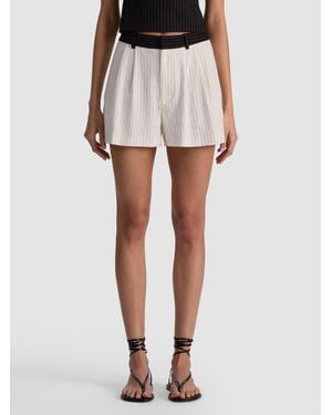 Alice + Olivia Conry Linen Combo Short - Multicolor