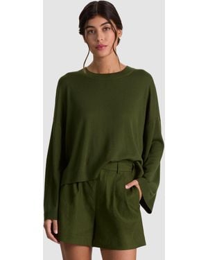 Alice + Olivia Margie Wool Pullover - Green