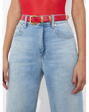 Alice + Olivia Hayden Buckle Belt - Blue