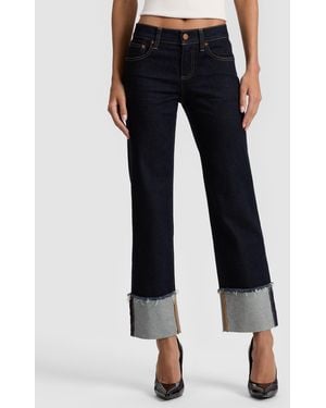 Alice + Olivia Abilene Ultra Low Rise Skinny Jean - Blue