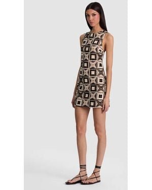 Alice + Olivia Clyde Crochet Mini Dress - White