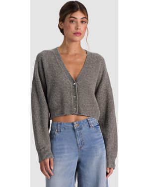 Alice + Olivia Maureen Oversized Cardigan - Gray
