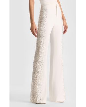 Alice + Olivia Teeny Bootcut Pant - Natural