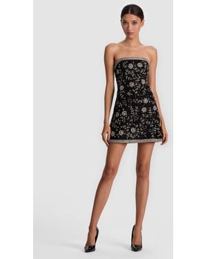 Alice + Olivia Katia Embellished Mini Gown - Black