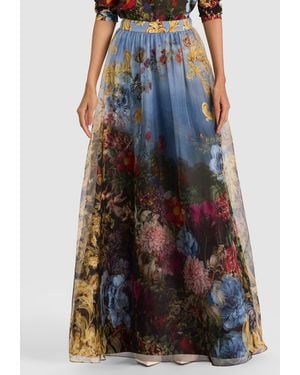 Alice + Olivia Dixie Ballgown Skirt - Blue