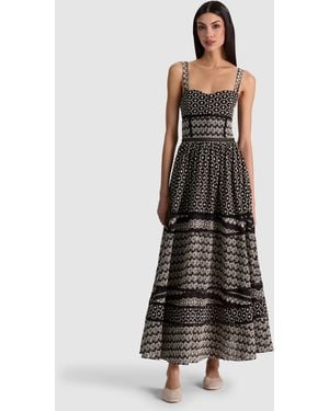 Alice + Olivia Anya Midi Dress - Multicolor