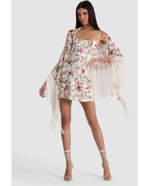 Alice + Olivia Mesha Shawl - White