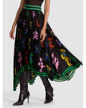 Alice + Olivia A+O X Grateful Dead Katz Maxi Skirt - Green