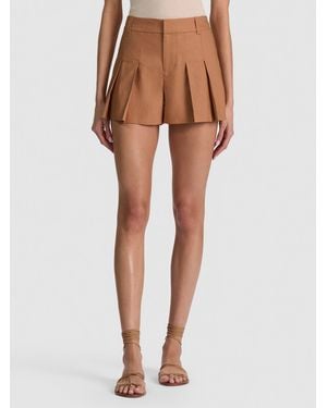 Alice + Olivia Blaire Pleated Short - Natural